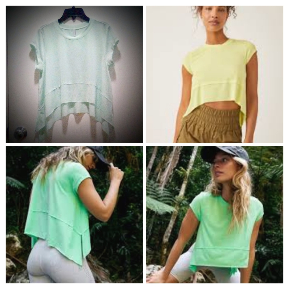 Free People Movement Tempo Short Sleeve Breezy Top